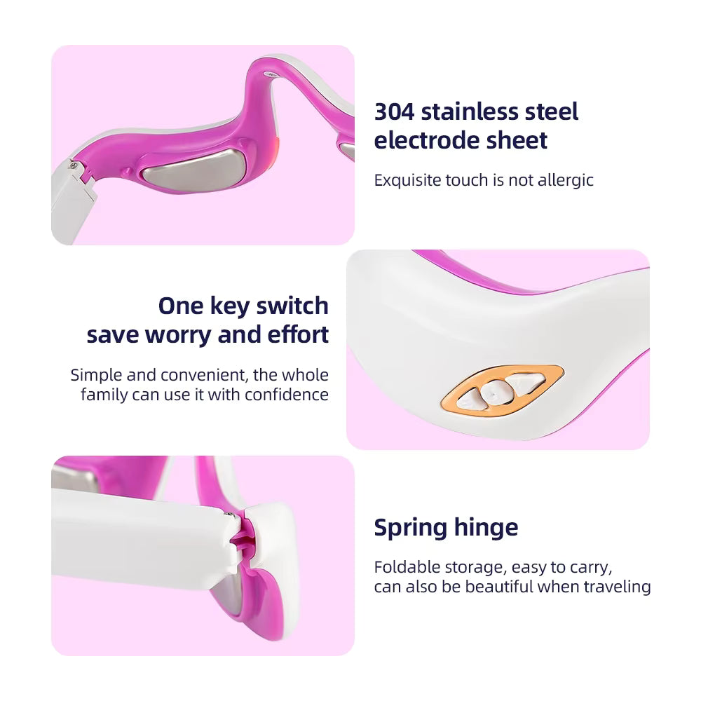 EMS Micro-Current Heated Under-Eye Massager Glasses