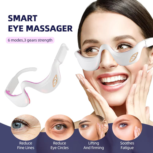 EMS Micro-Current Heated Under-Eye Massager Glasses