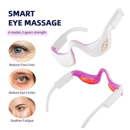 EMS Micro-Current Heated Under-Eye Massager Glasses